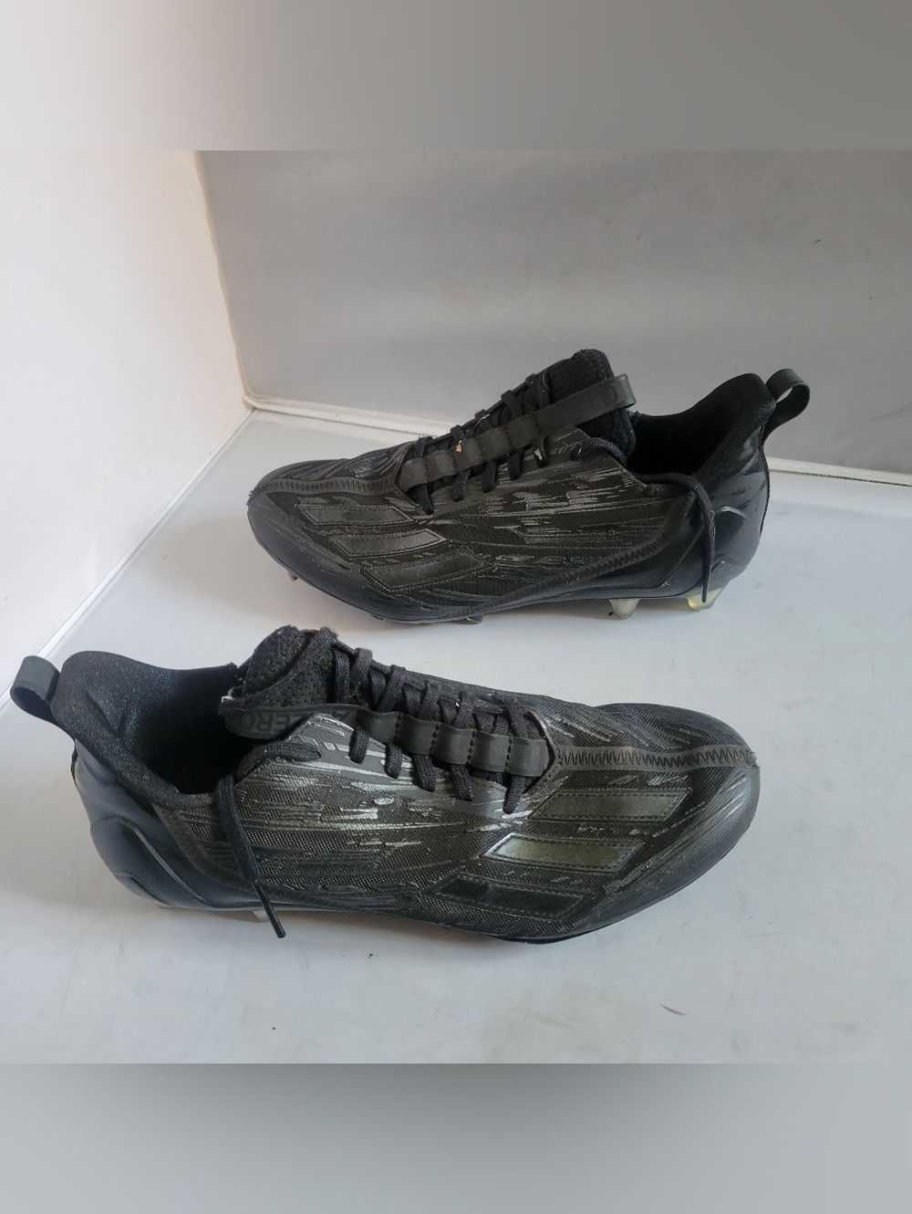 Adidas Adizero 12.0 Mismatch Lace Up Football Cleats Mens Black IG7226 Size 10